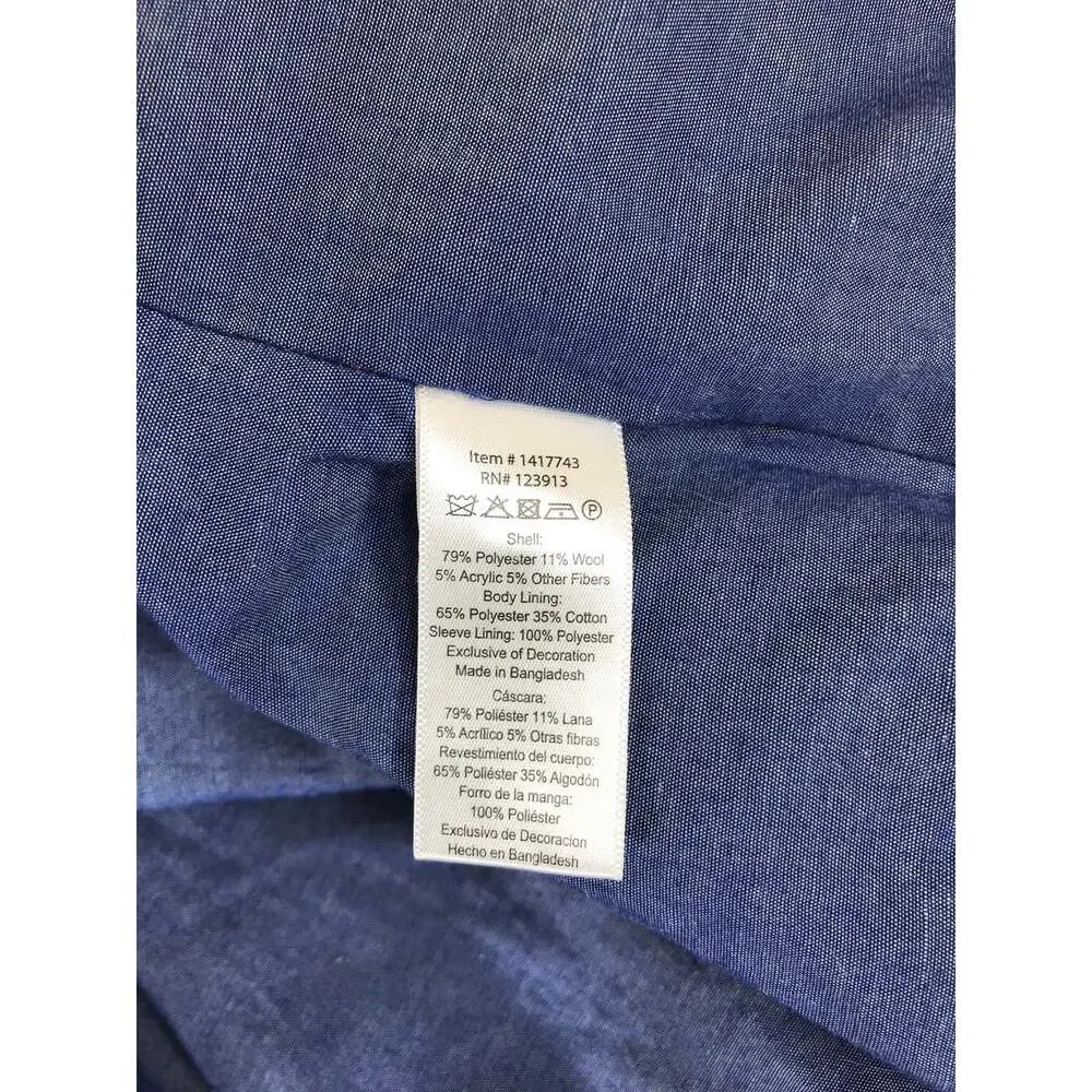 Jachs New York Shirt Jacket Men’s Medium Brown Plaid Wool Blend Flannel Shacket
